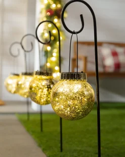Solar Merry Metallics Pathway Light Sets Yard Decorations|Yard Decorations