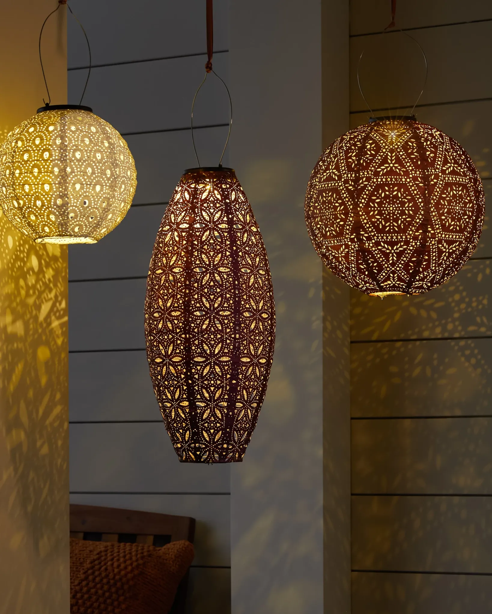 Hot Solar Mosaic Garden Lantern Set Decorative Accents|Outdoor Safe