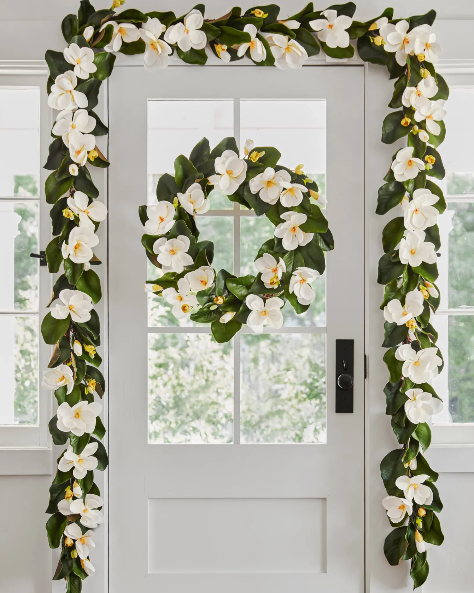 Hot Spring Magnolia Foliage Flower Arrangements|Topiaries & Potted Flowers