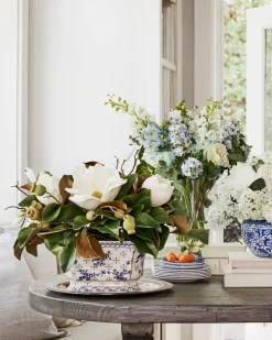 Hot Spring Magnolia Foliage Flower Arrangements|Topiaries & Potted Flowers