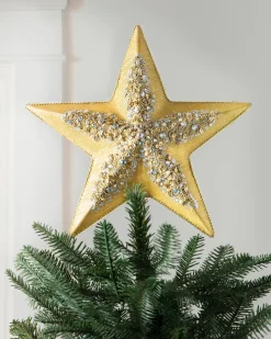 New Star Beaded Christmas Tree Topper Toppers