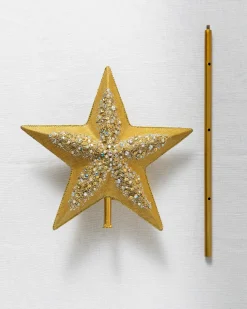 New Star Beaded Christmas Tree Topper Toppers