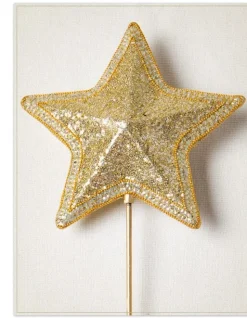 New Star Beaded Christmas Tree Topper Toppers