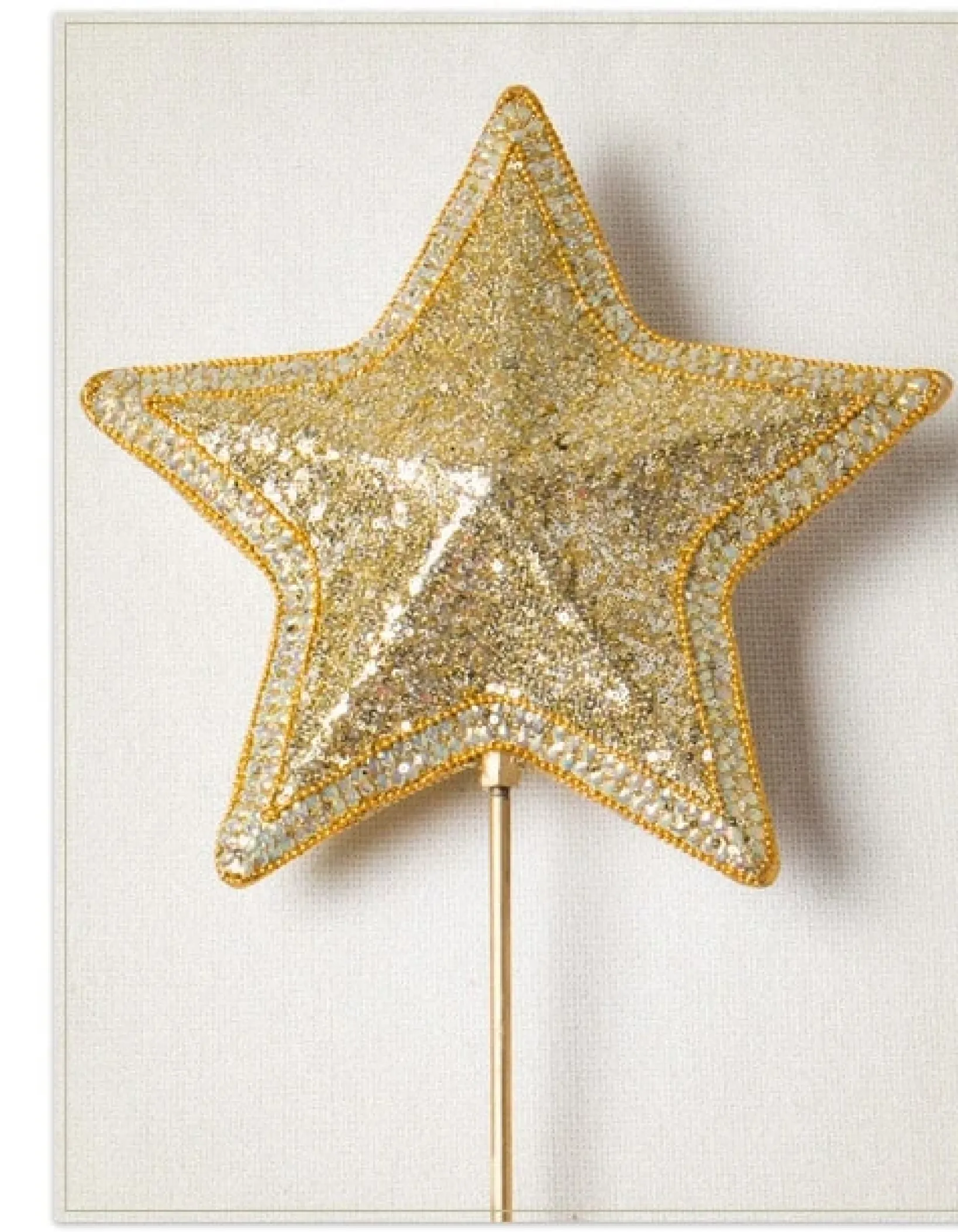 New Star Beaded Christmas Tree Topper Toppers