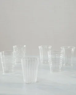 Stipple & Stripe Glassware Platters & Drinkware