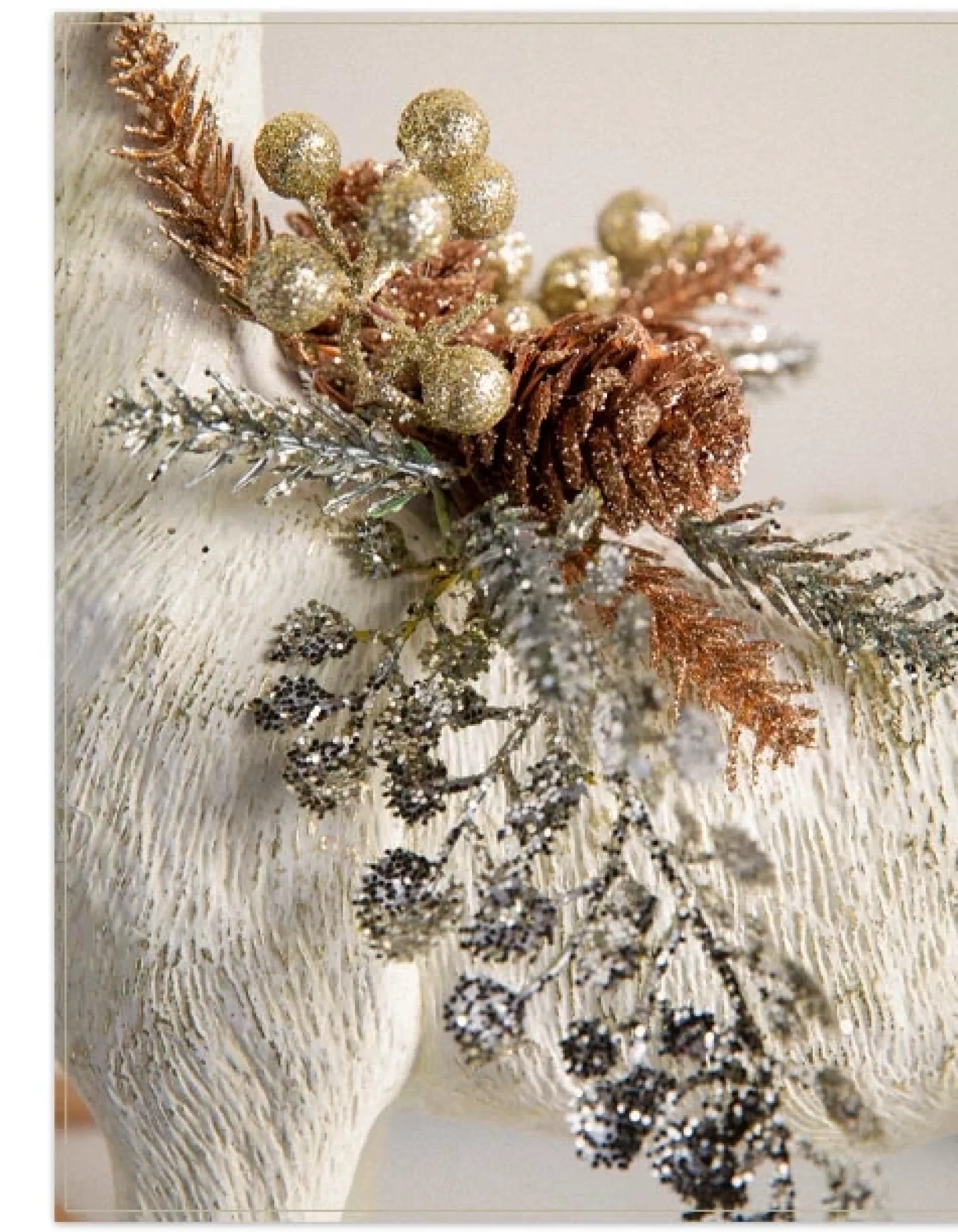 New Winter Frost Tabletop Deer Decorative Accents