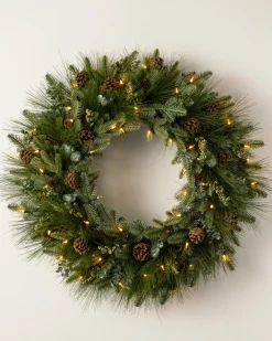 Sale Wintry Woodlands Foliage 26 - 28 Inch|Pre-Lit
