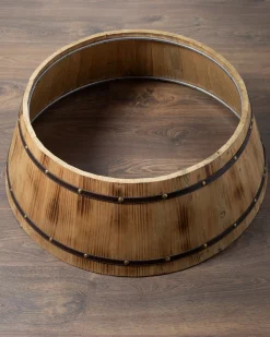 Online Wooden Barrel Christmas Tree Collars Skirts & Collars