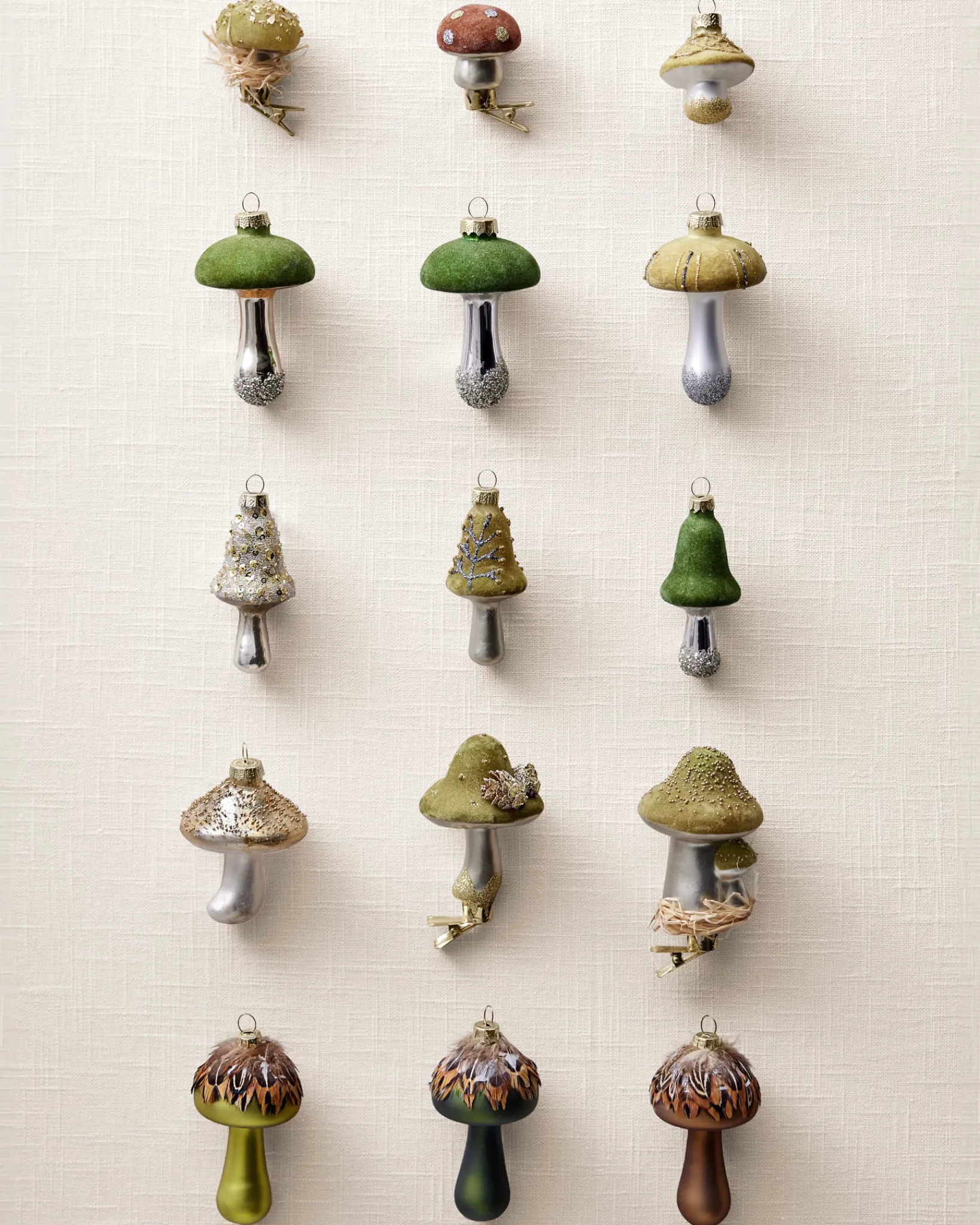 Online Woodland Glass Ornament Collection Ornaments