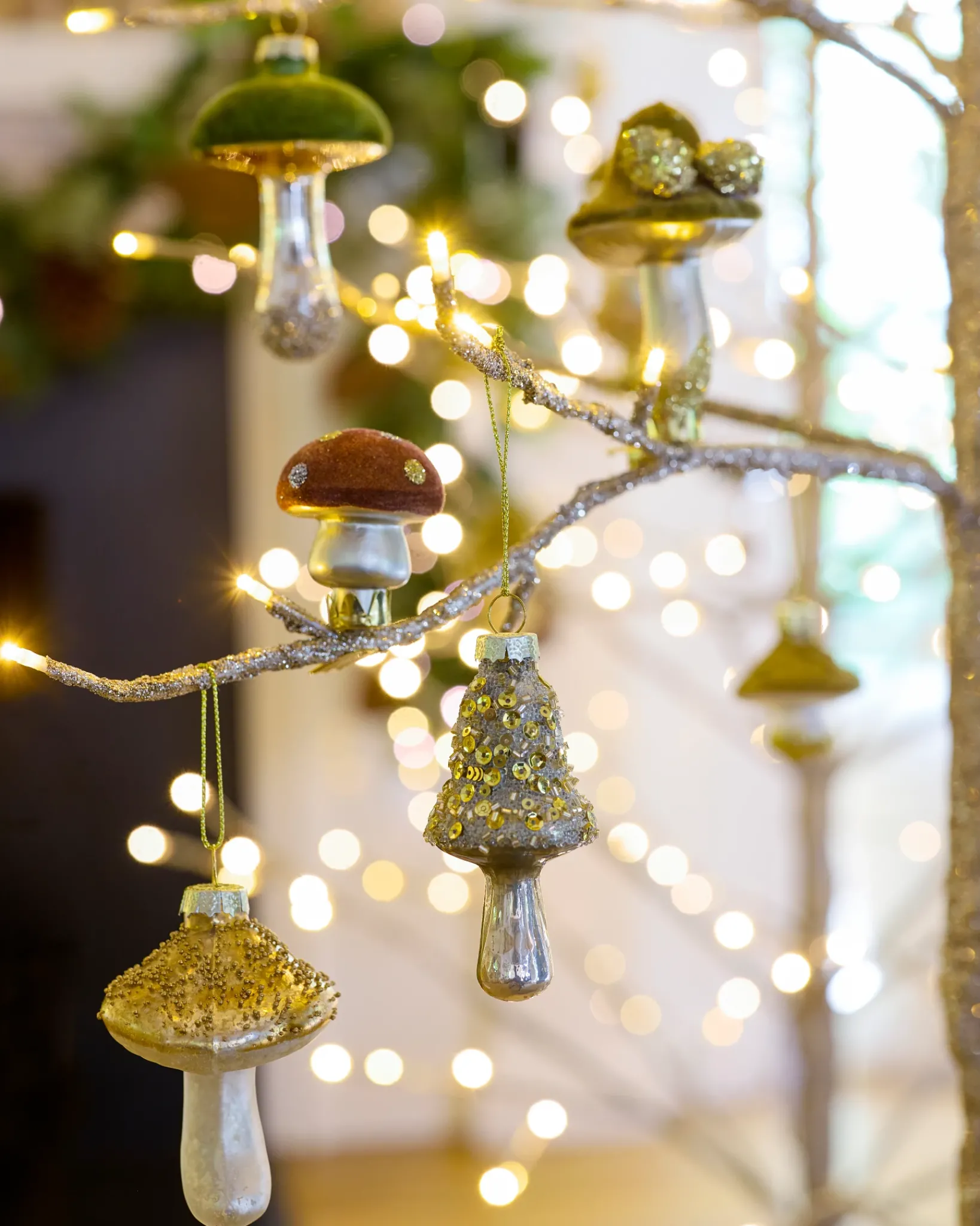 Online Woodland Glass Ornament Collection Ornaments