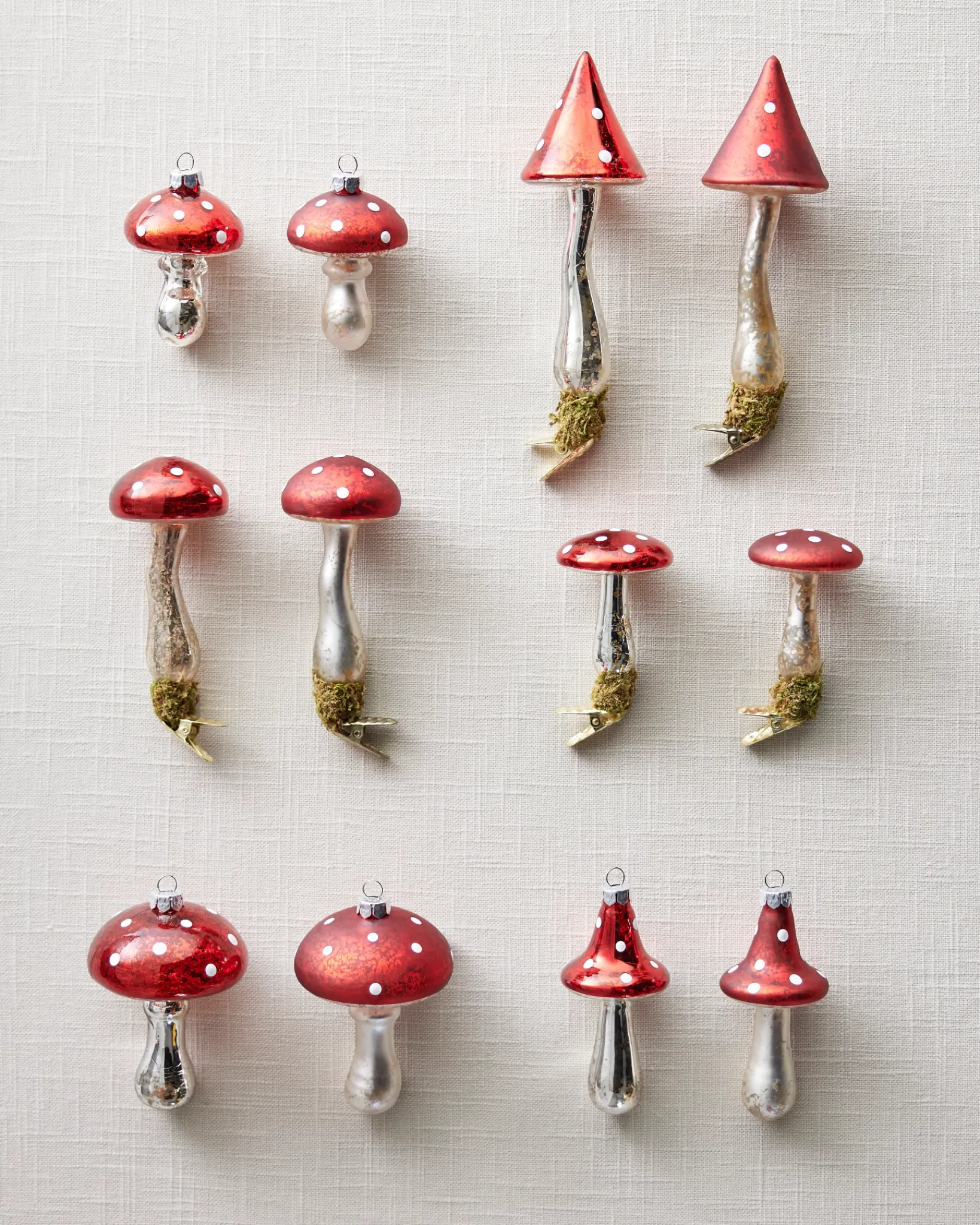 Online Woodland Glass Ornament Collection Ornaments