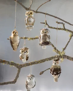 Online Woodland Glass Ornament Collection Ornaments